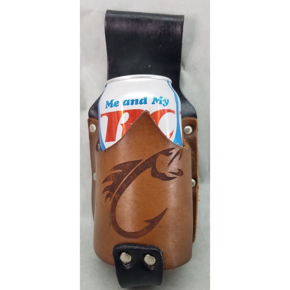 Fishing Drink Scent Spray Holster Holder Fish Leather